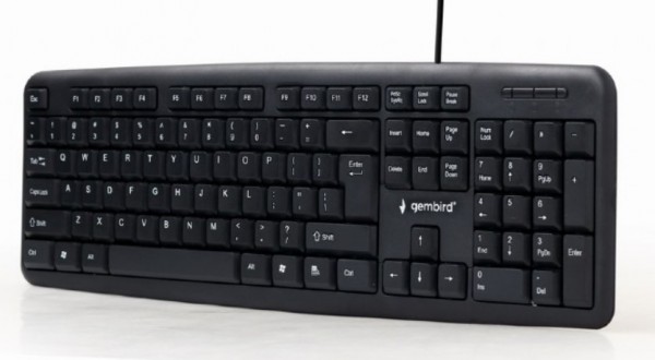 Tiha i udobna za kucanjeTastatura pune veličine 104-tastera standardna tastaturaBoja: crnaDimenzije: 450x148x21mmTežina: 424gDužina kabla: 140cmTastastura na raspolaganju ima 104 tastera