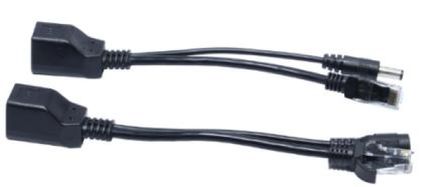 12V POE Spliter Cable (RJ45 Input)1Pair (POE Splitter+POE Injector)