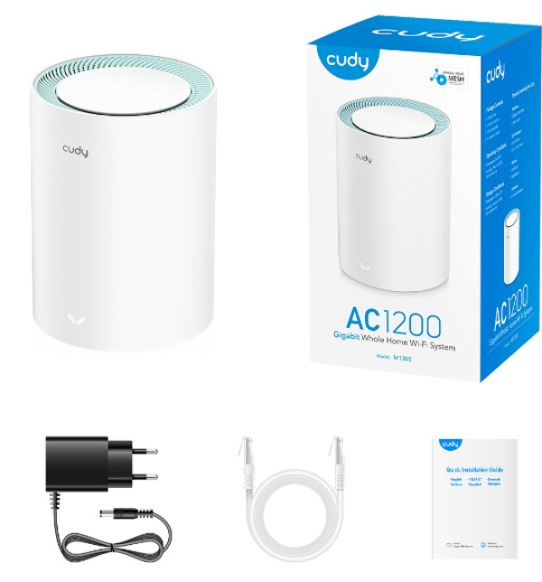 -AC1200 Mesh Wi-Fi Solution-867Mbps on 5GHz and 300Mbps on 2.4GHz-Seamless Roaming