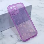 Futrola Heart Color IMD za iPhone 12 Pro Max 6.7 ljubicasta