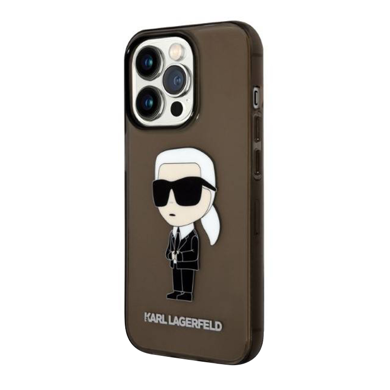 Futrola Karl Lagerfeld IML NFT Ikonik za Iphone 14 Pro crna Full ORG (KLHCP14LHNIKTC)