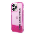 Futrola Karl Lagerfeld Liquid Glitter Elong za Iphone 14 Pro Max pink Full ORG (KLHCP14XLCKVF)