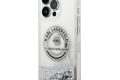 Futrola Karl lagerfeld Liquid Glitter Round Rsg Logo za Iphone 14 Pro Max srebrna Full ORG (KLHCP14XLCRSGRS)