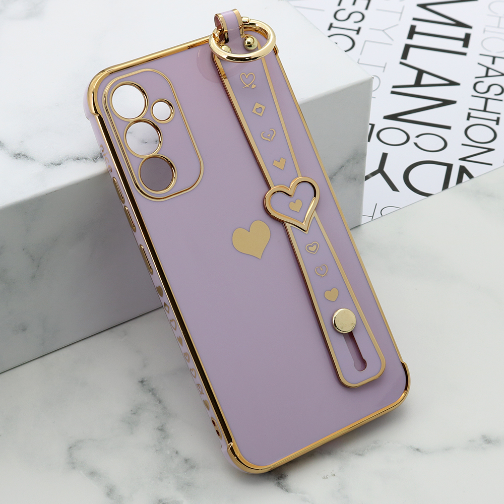 Futrola CANDY HEART za Samsung A346B Galaxy A34 5G ljubicasta