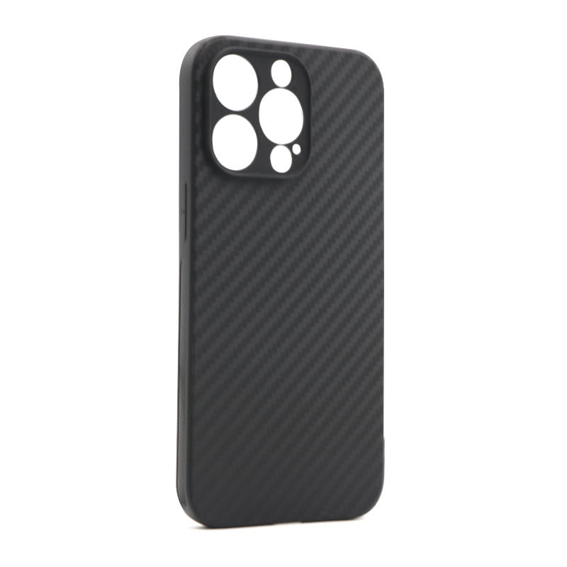 Futrola silikon CARBON LIGHT za iPhone 13 Pro (6.1) crna