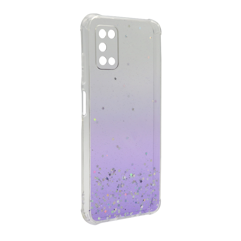 Futrola Simple Sparkle za Samsung A037G Galaxy A03s (EU) ljubicasta