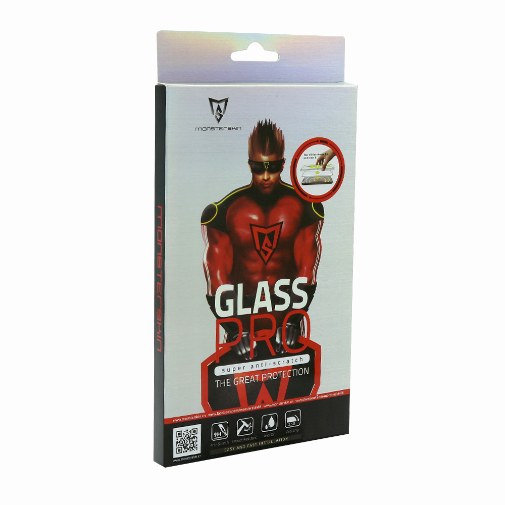 Folija za zastitu ekrana GLASS Monsterskin PRO 9H za iPhone 14 Pro Max crna