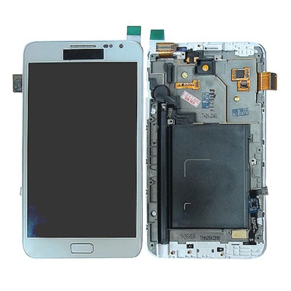 LCD za Samsung N7000/I9220 Galaxy Note + touchscreen + frame white