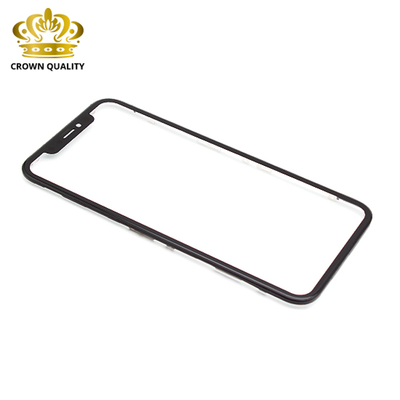 Staklo touch screen-a za Iphone XR + frame + OCA stiker (Crown Quality) black