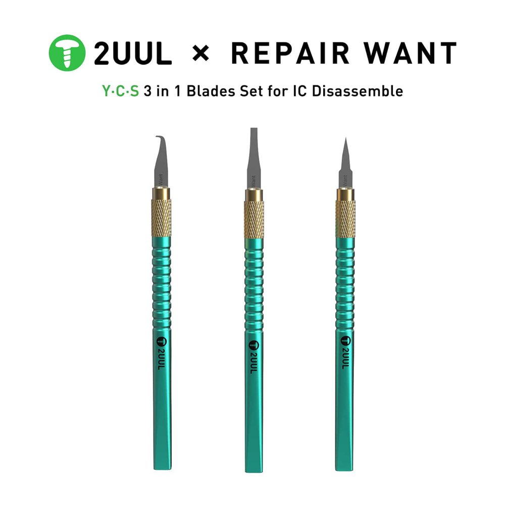 Set nozica za skidanje cipova 2UUL x Repair Want Y-C-S 3 in 1 Blades Set for IC Disassemble