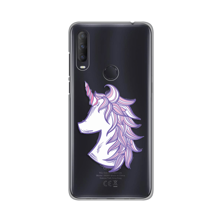 Torbica Silikonska Print Skin za Alcatel 1S 2020/5028D/A1 Alpha 20 Purple Unicorn
