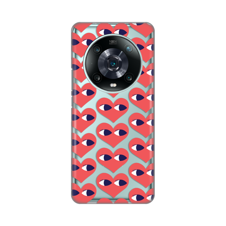 Torbica Silikonska Print Skin za Honor Magic 4 Pro Eye Heart Pattern