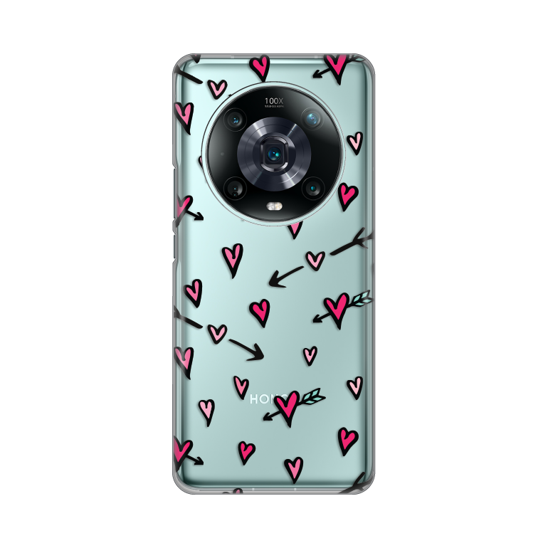 Torbica Silikonska Print Skin za Honor Magic 4 Pro Heart Pattern