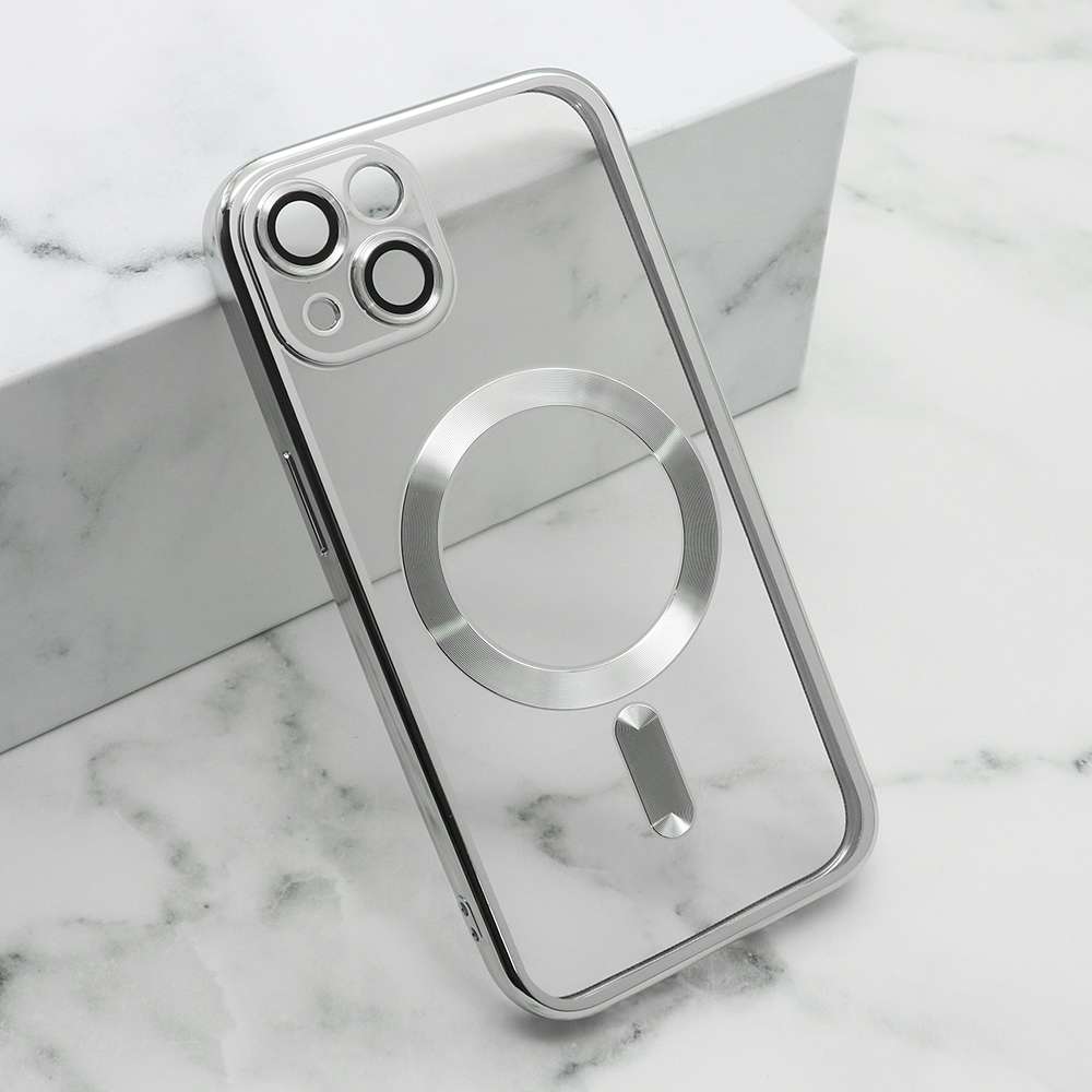 Futrola CAMERA PROTECT MagSafe za iPhone 15 (6.1) srebrna