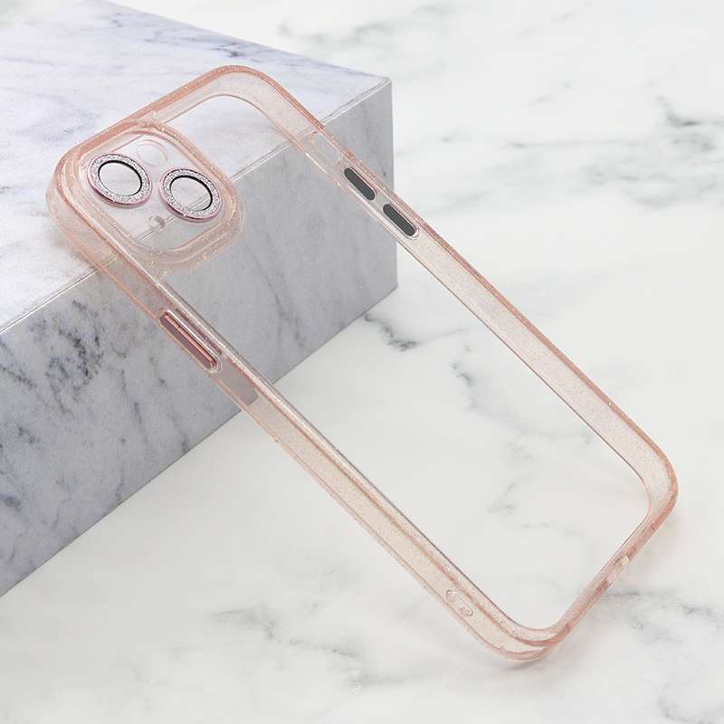 Futrola DIAMOND LENS za iPhone 15 Plus (6.7) roze