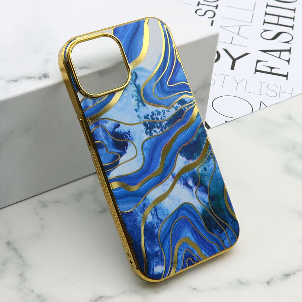 Futrola MARBLE za iPhone 15 (6.1) plava