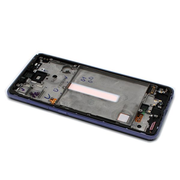 LCD za Samsung A525/A526 Galaxy A52/A52 5G + touchscreen + frame violet Full ORG EU