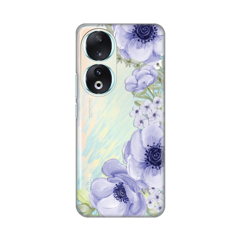 Torbica Silikonska Print Skin za Honor 90 Blue Roses