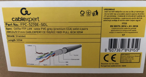 CAT5E FTP LAN INDOOR CABLE