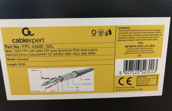 CAT6 FTP LAN INDOOR CABLE
