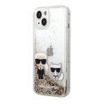 Futrola Karl Lagerfeld Liquid Glitter Case Karl And Choupette za Iphone 14 Plus zlatna Full ORG (KLHCP14MGKCD)