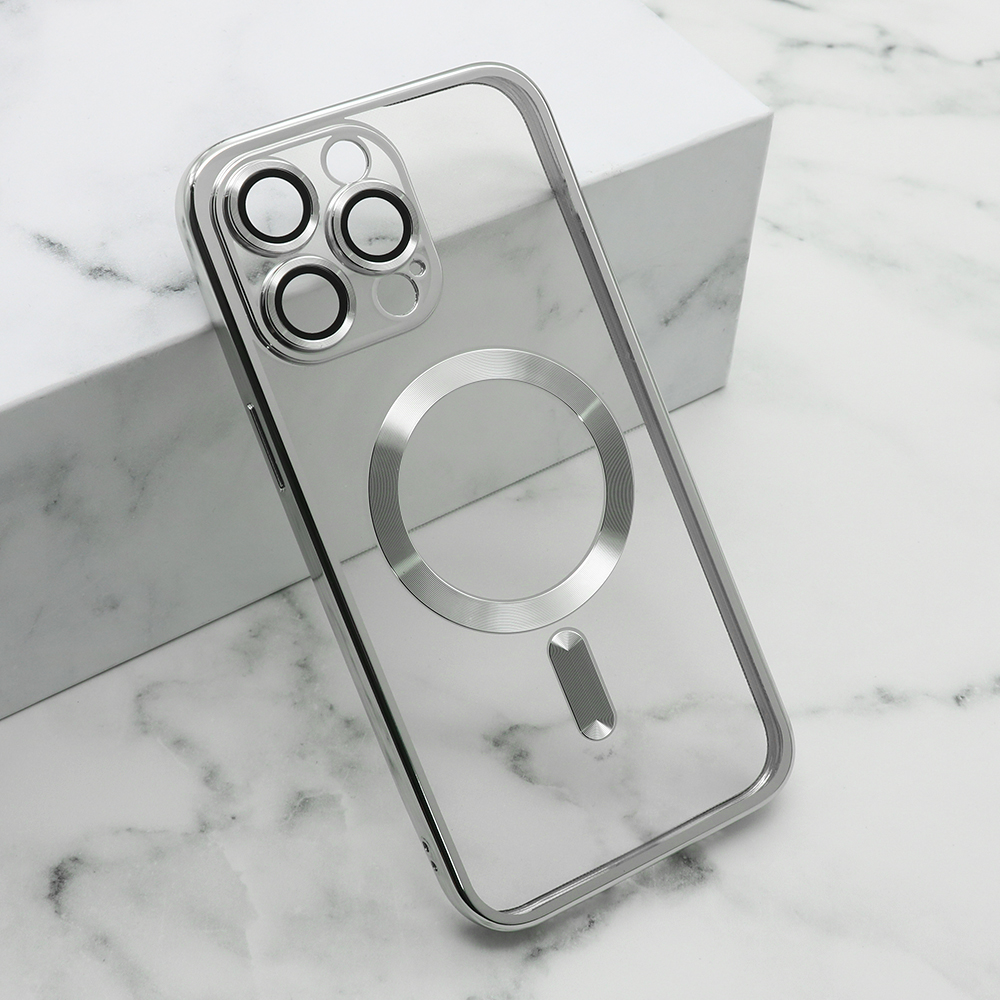 Futrola CAMERA PROTECT MagSafe za iPhone 15 Pro Max (6.7) srebrna