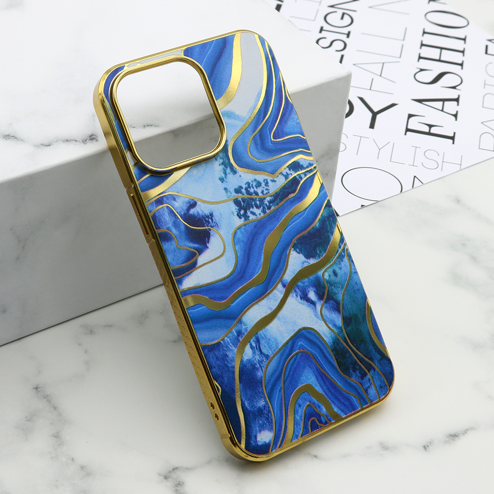 Futrola MARBLE za iPhone 15 Pro Max (6.7) plava