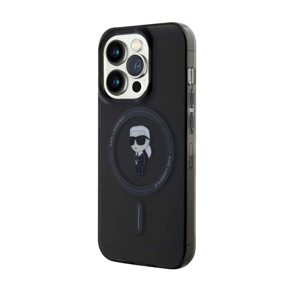 Futrola Karl Lagerfeld Iml Magsafe Case Ikonik za iPhone 15 Pro (6.1) crna Full ORG (KLHMP15LHFCKNOK)