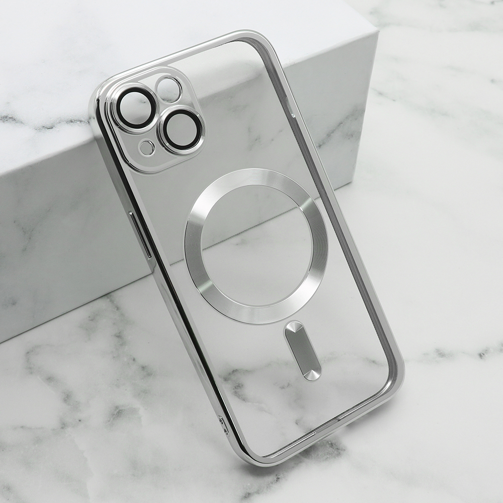Futrola CAMERA PROTECT MagSafe za iPhone 15 Plus (6.7) srebrna