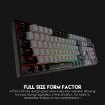 Tastatura Mehanicka Gaming Fantech MK886 RGB Atom siva (Blue switch)